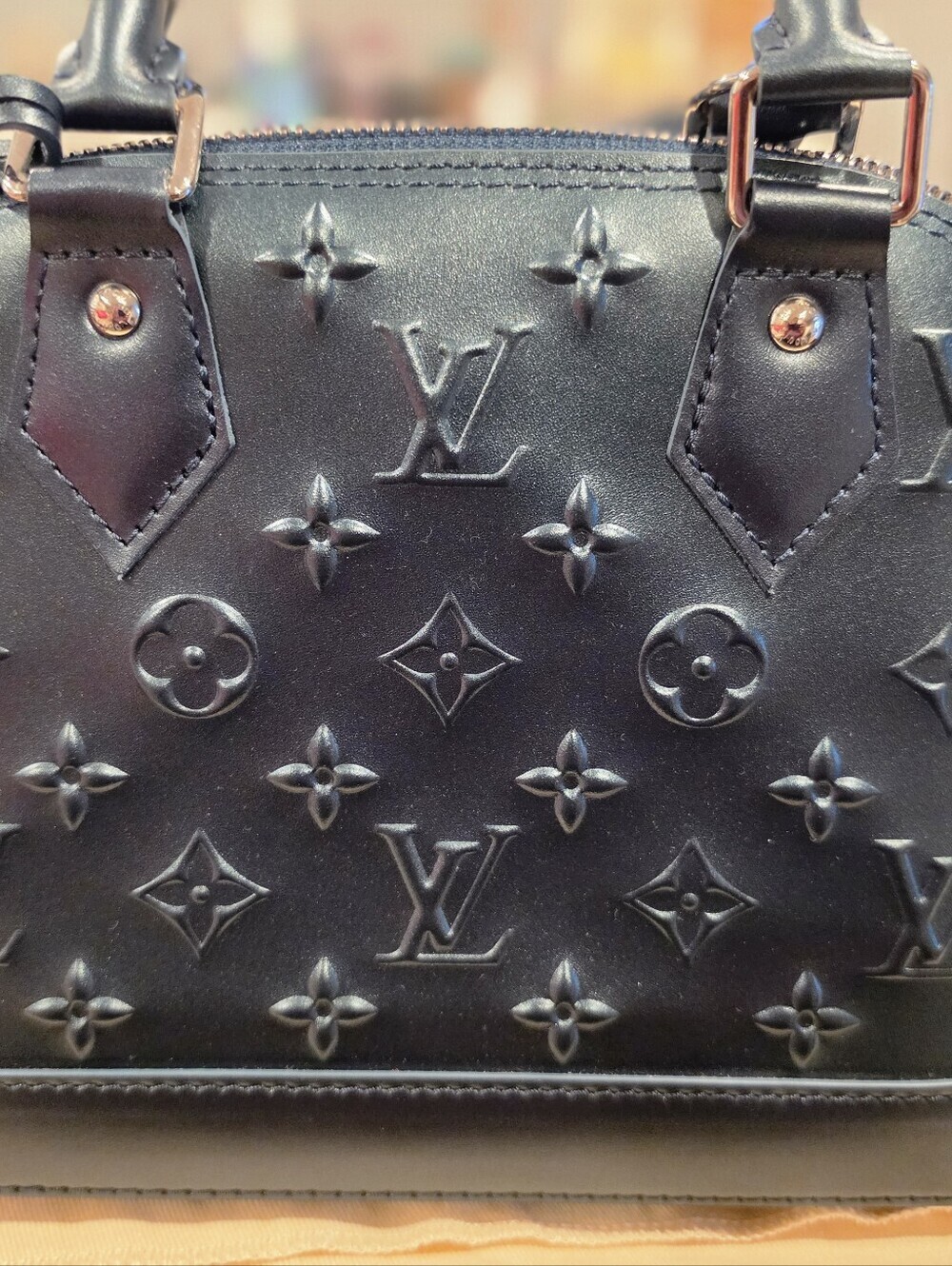 Louis Vuitton Calfskin Debossed Monogram Alma BB - Picture 6 of 12
